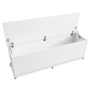 Ver imagem 2 de Recamier Calçadeira Baú Casal 135cm Bled C14 Branco - Mpozenato