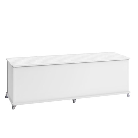 Recamier Calçadeira Baú Casal 135cm Bled C14 Branco - Mpozenato