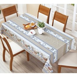 Toalha Quadrada 2,50 x 1,40 Mesa Cozinha Jantar Pães - 2