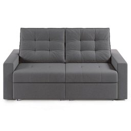Sofá Retrátil e Reclinável 202cm 2 Lugares Colorado Plus M08 Suede Grafite - Mpozenato - 4