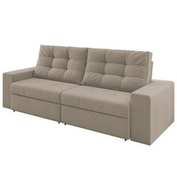 Sofá Retrátil e Reclinável 2,32M 2 Lugares Colorado Plus M08 Suede Castor - Mpozenato - 2