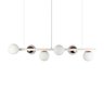 Lustre Pendente Figo Branco / Cobre - 6 Globos Esfera de Vidro Branco - 6-2620-4-10-br - 3