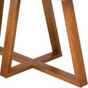 Ver imagem 3 de Mesa de Jantar Petra 4 Lugares 120x80cm Vidro e Base Madeira