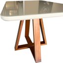 Ver imagem 4 de Mesa de Jantar Petra 4 Lugares 120x80cm Vidro e Base Madeira