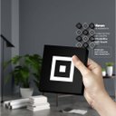 Ver imagem 2 de Geométrico Quadrado Positivo e Negativo - Quadros ou Placas Modulares com 12 Peças