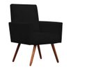 Ver imagem 1 de Poltrona Decorativa Nina Sala e Escritório Suede Preto