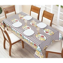 Toalha Térmica Plástico Mesa Estampada 8 Lugar Vaquinha - 2