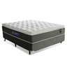 Cama Box Casal King House  New York 138x188x71 Grafite/Branco com Molas Ensacadas - 8