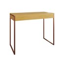Ver imagem 3 de Aparador Industrial Retangular Califórnia Canela 137X40Cm Base Cobre Cor: Canela