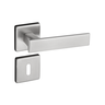 Fechadura de Porta Pado 701 Roseta Quadrada 55mm Interna - Cromado Acetinado - 4