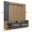 Ver mais imagens de Home Rack e Painel para TV com Iluminação LED Reims Grafite