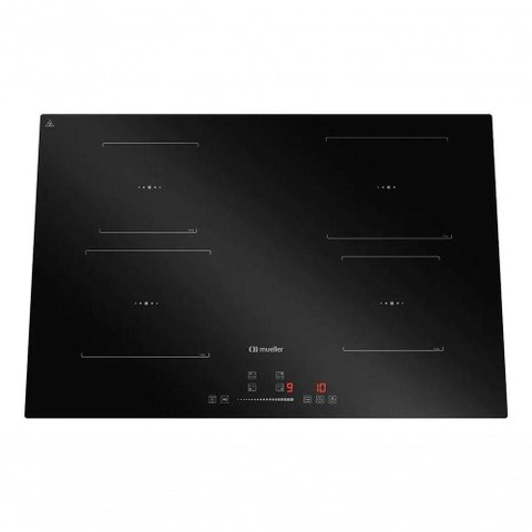 Cooktop Indução Mueller MCN4BL 4 Bocas Vitrocerâmico com Timer Preto 220V