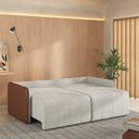 Ver imagem 2 de Sofá Cama Retrátil e Reclinável 3 Lugares 200cm Jequitibá CabeCasa MadeiraOriginals