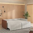 Ver imagem 2 de Sofá Cama Retrátil e Reclinável 3 Lugares 200cm Jequitibá CabeCasa MadeiraOriginals