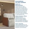 Sofá Cama Retrátil e Reclinável 3 Lugares 200cm Jequitibá CabeCasa MadeiraOriginals - 11