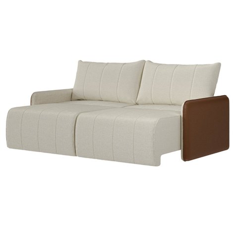 Sofá Cama Retrátil e Reclinável 3 Lugares 200cm Jequitibá CabeCasa MadeiraOriginals