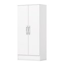 Ver imagem 4 de Armário Sapateira Multiuso Prime B14 Briz 2 Portas para Quarto Branco Henn