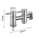 Ver imagem 3 de Torneira Inox Tanque c/ saída p/ Máq. de Lavar Link Doan NOX12