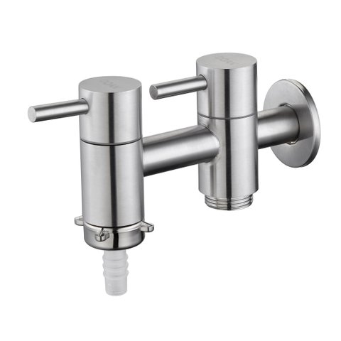 Torneira Inox Tanque c/ saída p/ Máq. de Lavar Link Doan NOX12