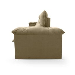 Sofá Retrátil/Reclinável Verona 2,30M Suede Velut Bege com Molas No Assento - King House - 6