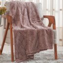 Ver imagem 1 de Manta Casal Brushed Microfibra Flannel 180x230 Cognac