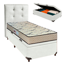Ver imagem 1 de Kit Cama Box Bau + Cabeceira + Colchão Solteiro D33 - Maxsono - Paropas