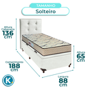Ver imagem 3 de Kit Cama Box Bau + Cabeceira + Colchão Solteiro D33 - Maxsono - Paropas