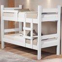 Ver imagem 2 de Beliche Solteiro Mdf 199x95 Cm Leticia Branco Decmade