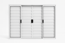 Ver imagem 4 de Veneziana 6 Folhas Aluminio Branco 1,00x1,20