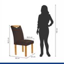 Ver imagem 4 de Conjunto Mesa Stella Ripada 170cm com 6 Cadeiras Stella Tampo Smart Plus com Vidro