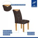 Ver imagem 6 de Conjunto Mesa Stella Ripada 170cm com 6 Cadeiras Stella Tampo Smart Plus com Vidro