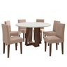 Conjunto Mesa Isabela 6 Cadeiras Taj Mahal Espresso Móveis - 2