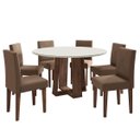 Ver imagem 2 de Conjunto Mesa Isabela 6 Cadeiras Taj Mahal Espresso Móveis