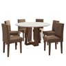 Conjunto Mesa Isabela 6 Cadeiras Taj Mahal Espresso Móveis - 2