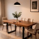Ver mais imagens de Mesa Industrial Lanna Madeira Maciça com Ferragem Preta 1,80m