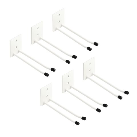 Kit 6 Suportes de Parede 30cm Pendurar Cabos Rodos Vassouras Nv803