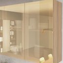 Ver imagem 3 de Armário Aéreo 2 Portas Vidro Reflecta Nesher Rainha 80cm 100 MDF