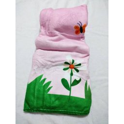 Manta Baby Confort Microfibra Estampada 90cm X 1,20m Flores - 1