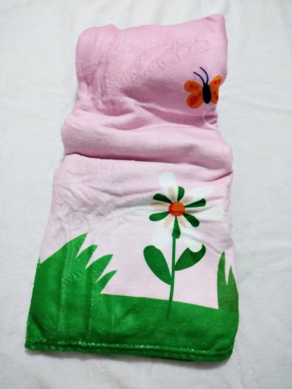 Manta Baby Confort Microfibra Estampada 90cm x 1,20m Flores