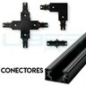 Kit Trilho Eletrificado 1,5M + 4 Spots LED 7W Preto Bq 3000K - 3