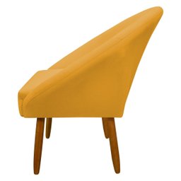 Poltrona Decorativa para Sala Recepção Manicure Consultório Stella Suede - 5