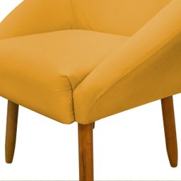 Poltrona Decorativa para Sala Recepção Manicure Consultório Stella Suede - 6