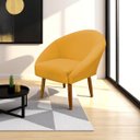 Ver imagem 1 de Poltrona Decorativa para Sala Recepção Manicure Consultório Stella Suede