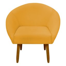Poltrona Decorativa para Sala Recepção Manicure Consultório Stella Suede - 4