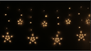 Ver imagem 1 de Cortina de Led 12 Estrelas 3 Metros Luz Warm Natalina -220v
