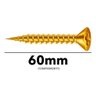 Parafuso Chip 5x60 Cabeça Chata Chave Phillips 500pcs - 3