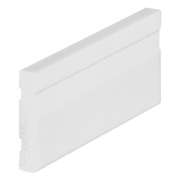 Rodapé Poliestireno 5cm Frisado Alizar Barra com 2,40m  Arquitech - 3