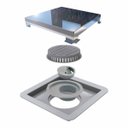 Ver imagem 1 de Ralo Square Tampa Inox Polido 15 Cm X 15 Cm