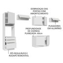 Ver mais imagens de Cozinha 340001 Com Armário E Balcão Branco/Branco Veludo