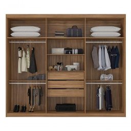 Guarda Roupa Casal 6p Sumatra Demóbile Amendola Touch - 1